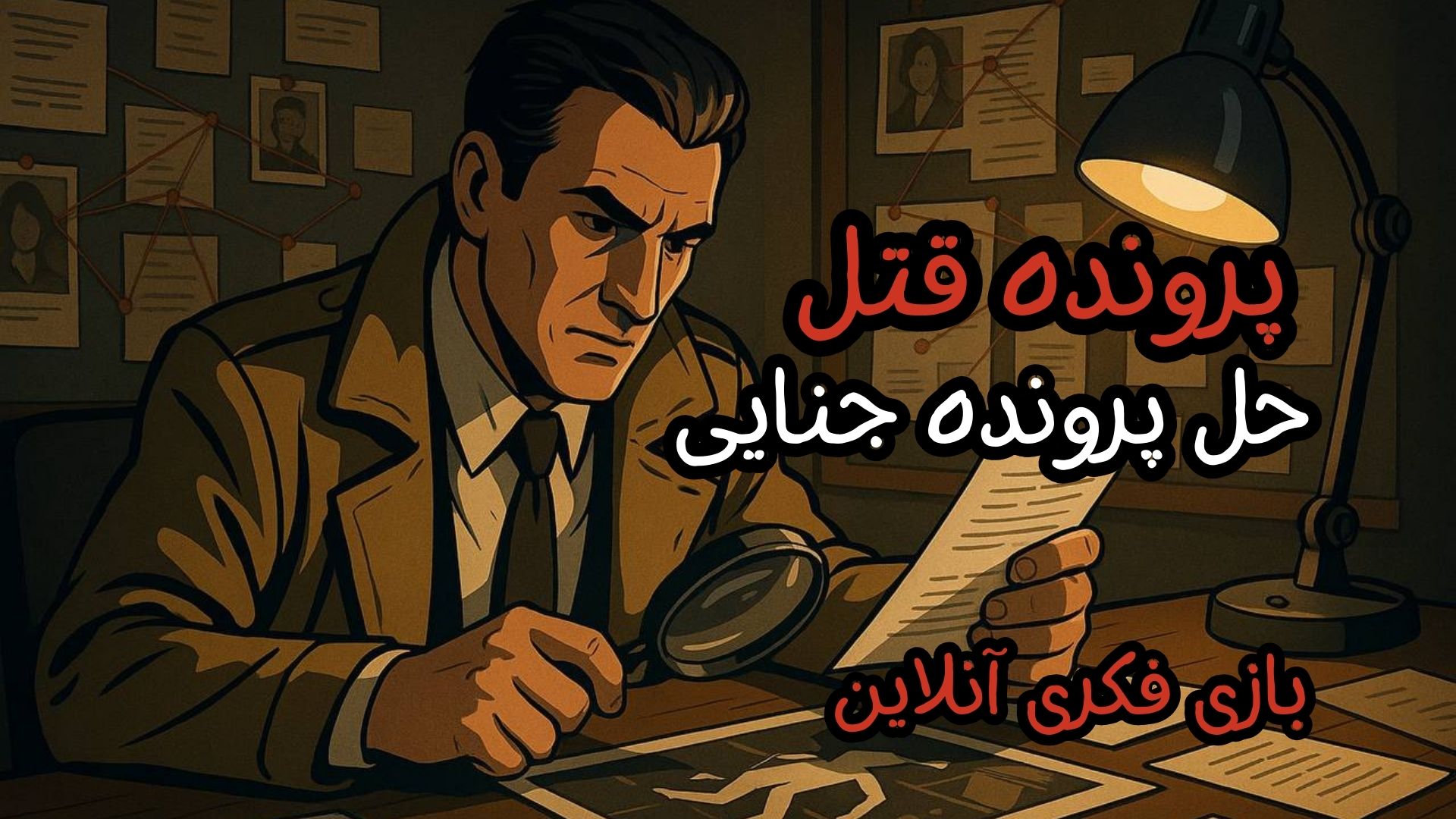 حل پرونده قتل| حل پرونده جنایی| بازی فکری آنلاین